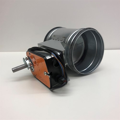 Uteluftsspjäll Ø125 fjäderåtergång